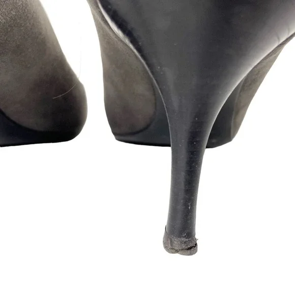 Giuseppe Zanotti High Heel Pump Gray Suede Pointed Toe Womens 40 IT / 10 US - Picture 12 of 14